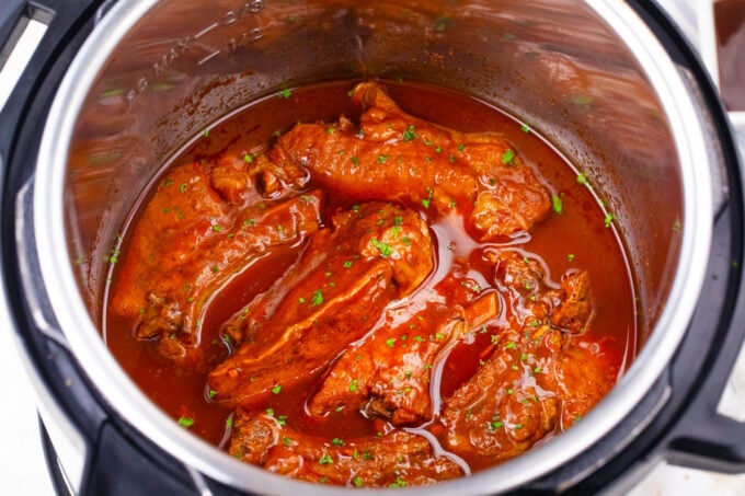 Instant Pot country style ribs.