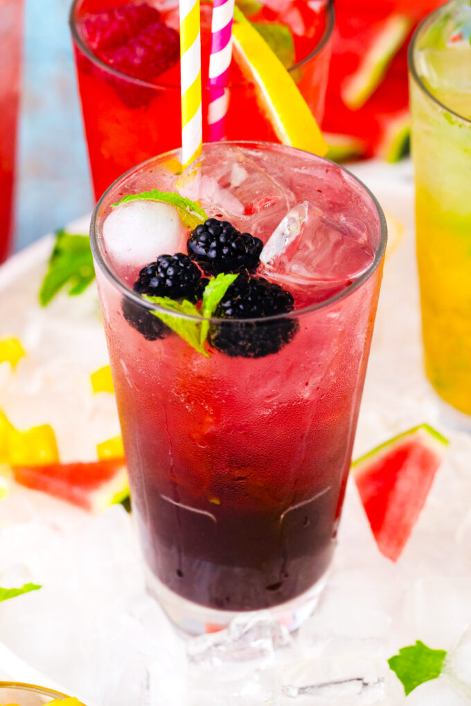 Roasted blackberry mojito.