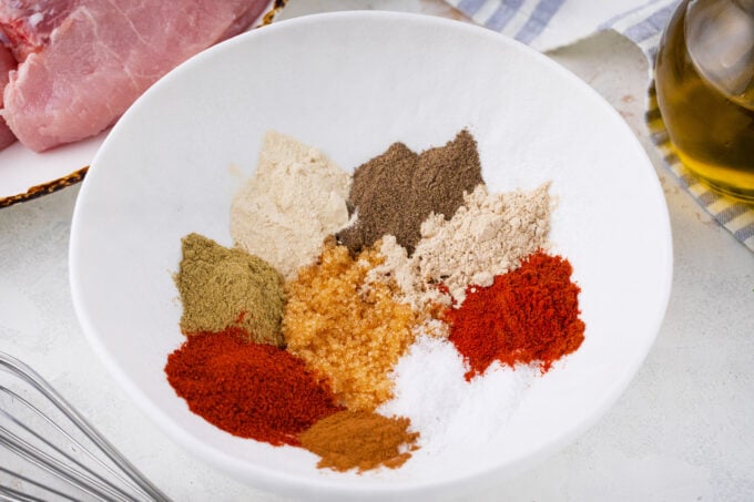 Brown sugar and paprika rub for country style ribs.