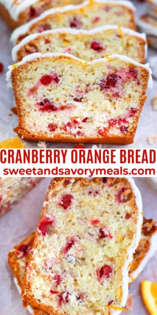 Cranberry Orange Bread. The Best Homemade Recipe - Sweet and Savory Meals