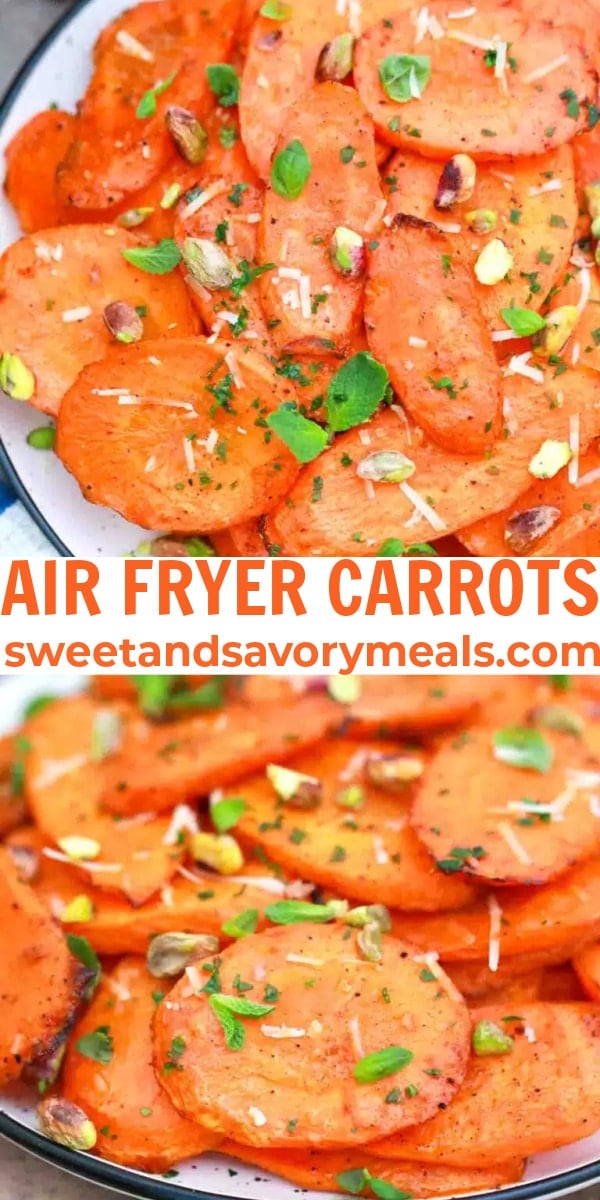 easy air fryer carrots pin