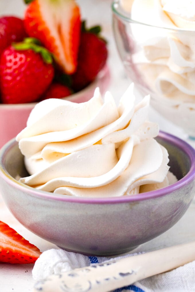 Dollop of whipped cream.