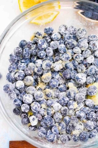 blueberry mixture for blueberry crisp