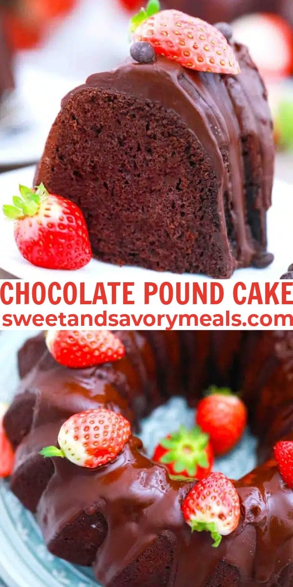 easy chocolate pound cake pin