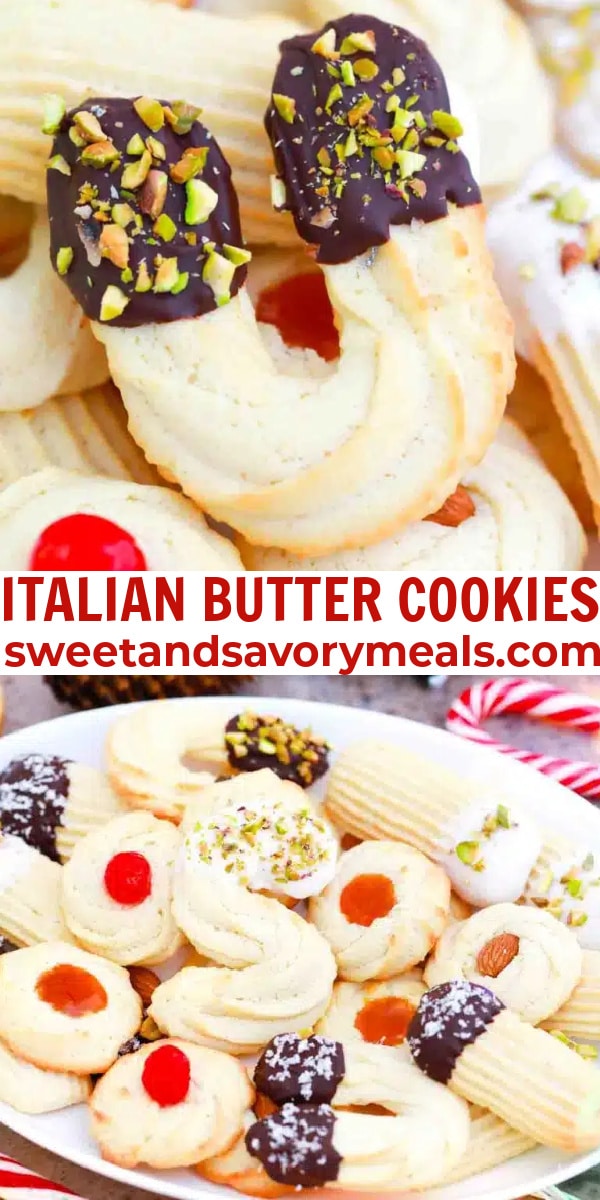 easy italian butter cookies pin