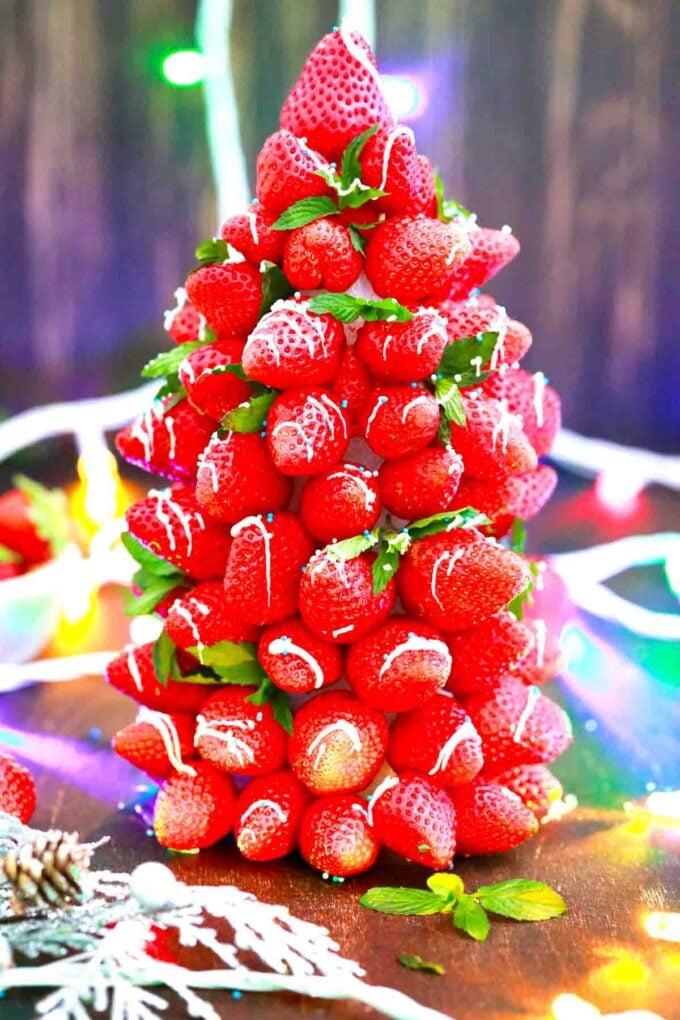 strawberry christmas tree