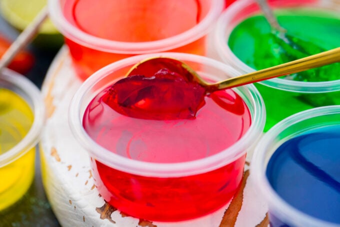A spoonful of a jello shot.