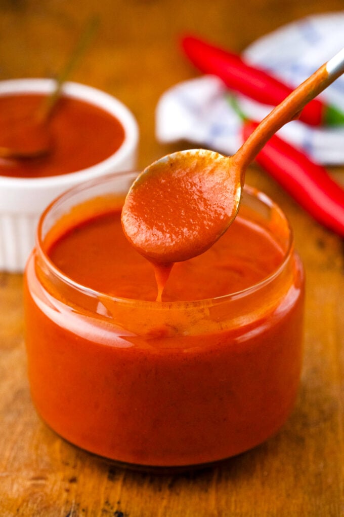 Rich and creamy, homemade Buffalo sauce.