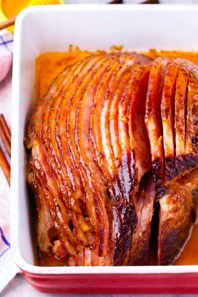 Oven roasted honey butter ham.