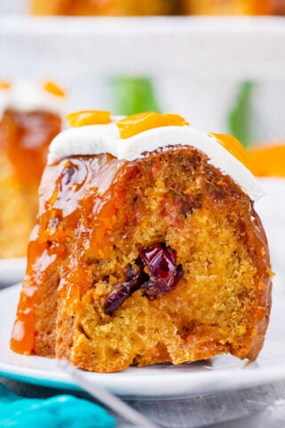 A slice of homemade Easter Simnel cake.