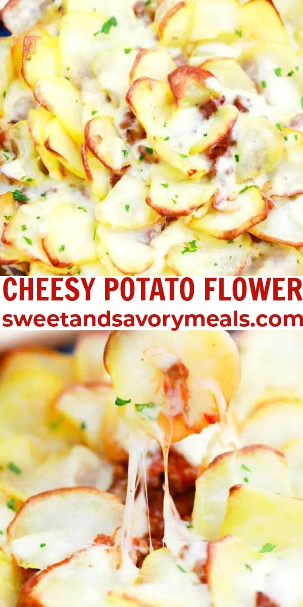easy cheesy potato flower pin