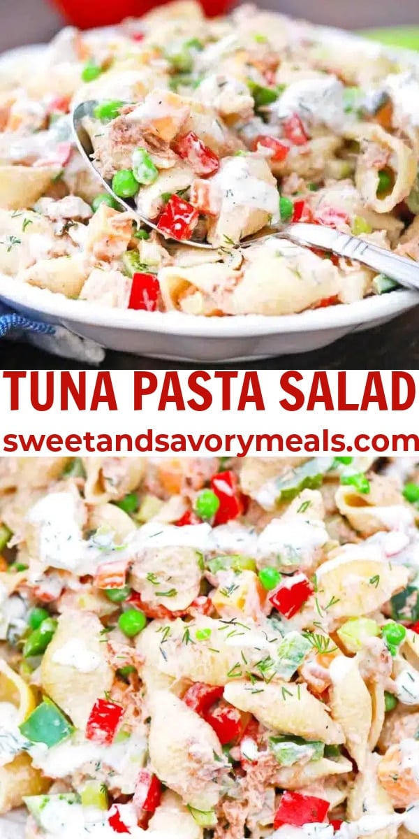 easy tuna pasta salad pin