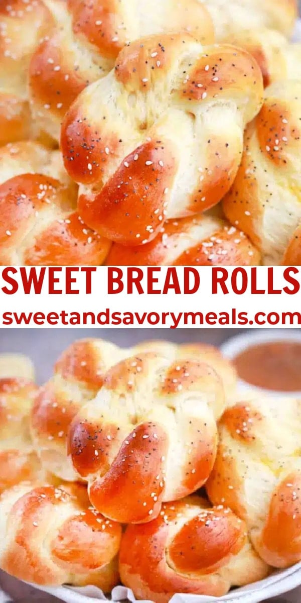 easy sweet bread rolls pin