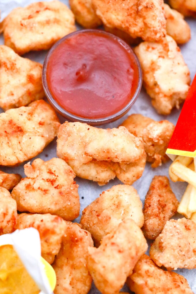 McDonald's Chicken Nuggets Copycat recipe with ketchup.