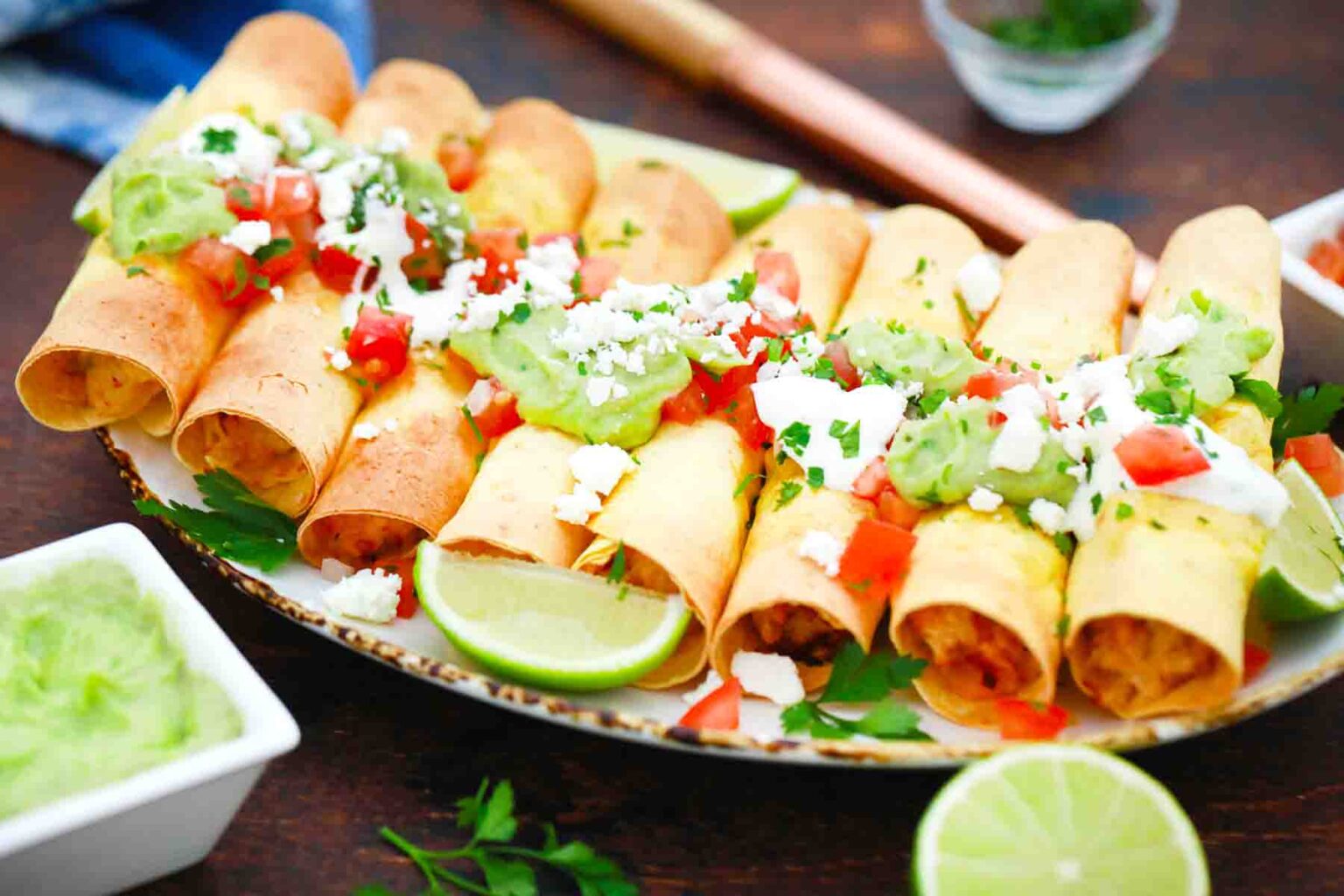 Air Fryer Chicken Taquitos Sweet and Savory Meals