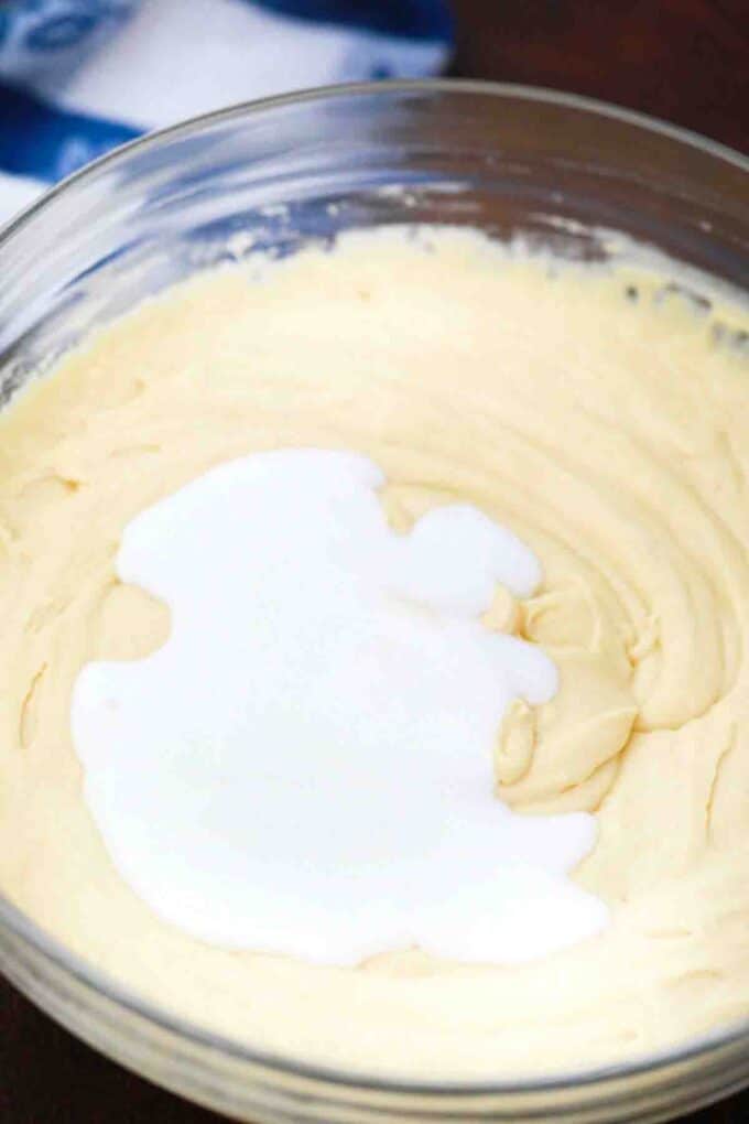 adding buttermilk to batter