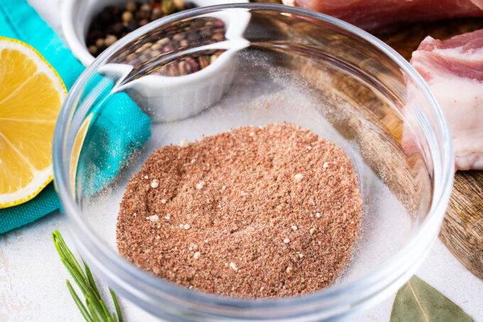 Rub mix for grilled pork chops.