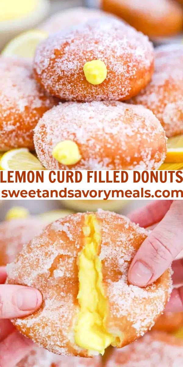 easy l3emon curd filled donuts pin