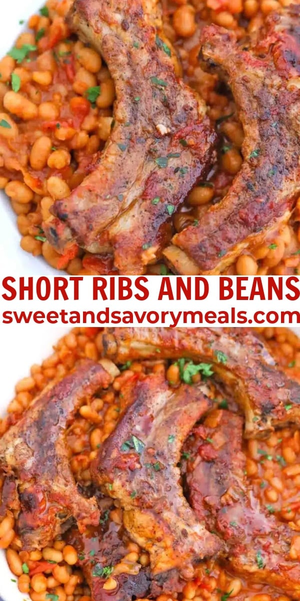 easy short ribs and beans pin