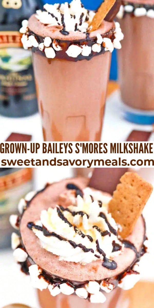 easy grown up baileys smores milkshake pin