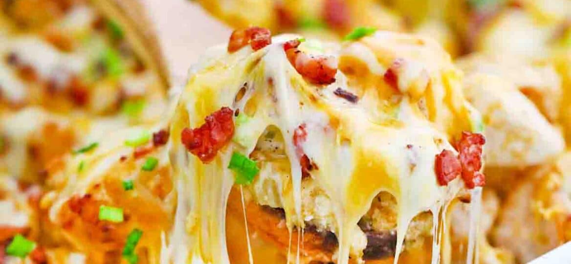 cheesy chicken bacon ranch casserole with potatoes