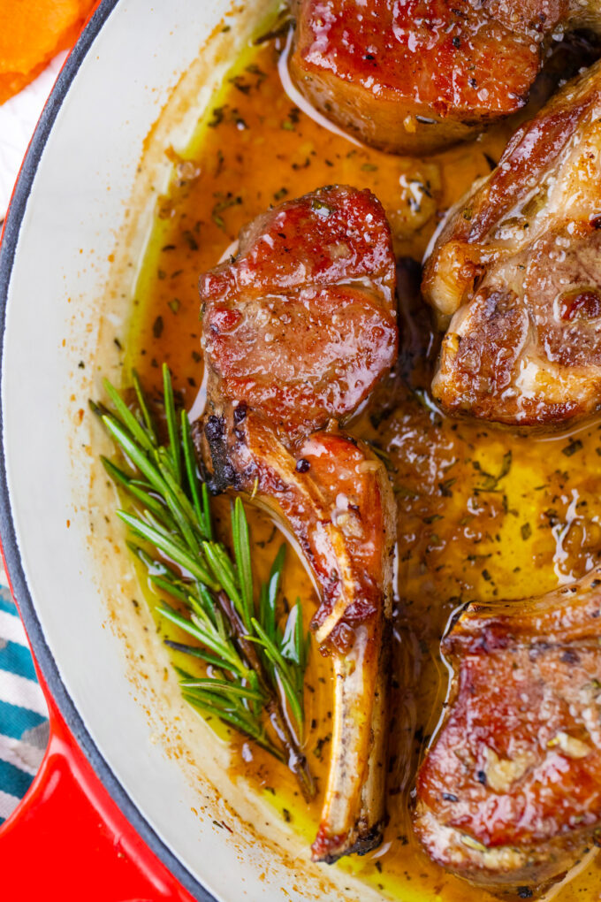 Rosemary garlic brown sugar lamb ribs.