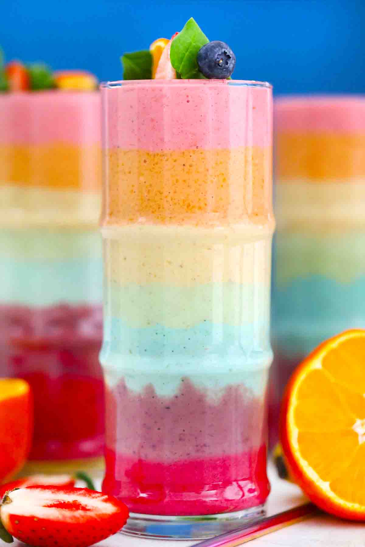 Pretty Rainbow Smoothie Recipe [Video] - Sweet and Savory Meals