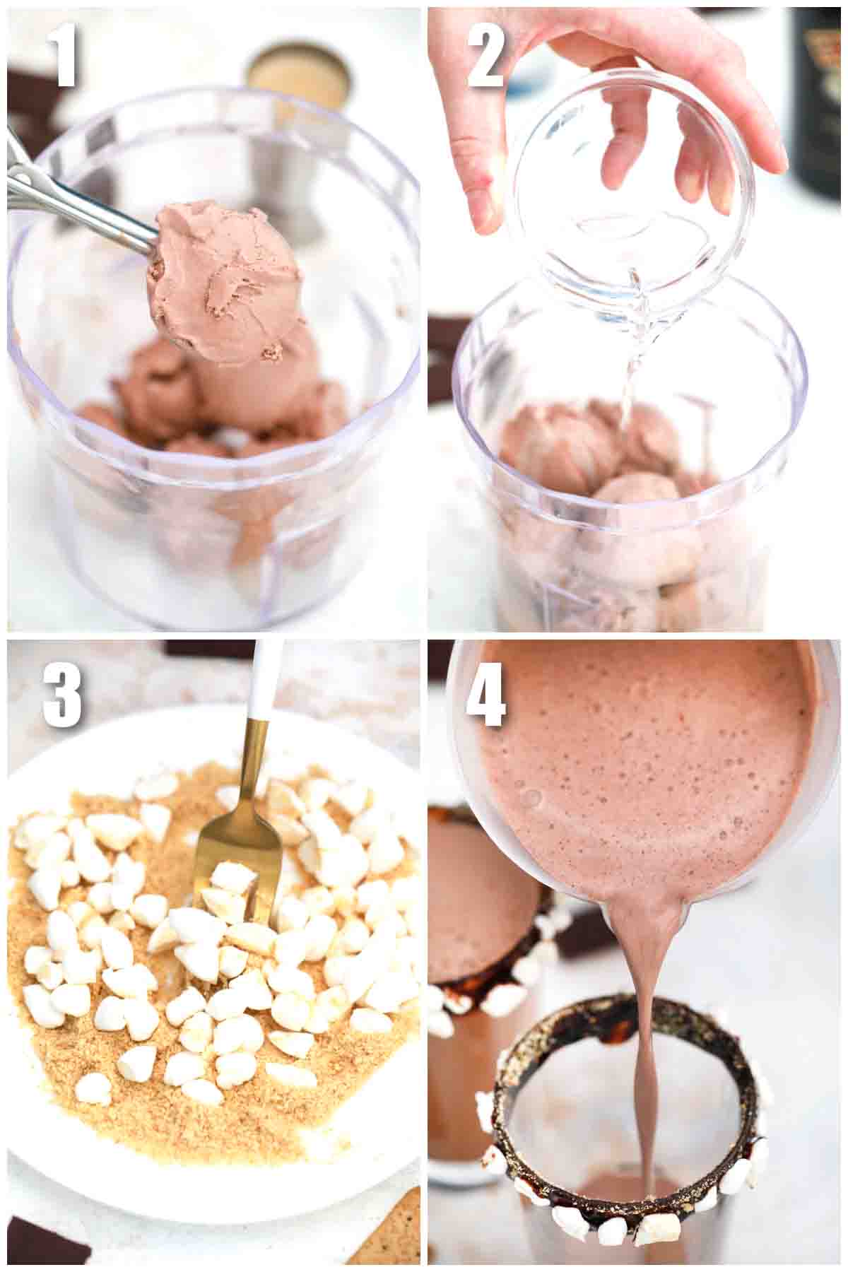 Grown-Up Baileys S'mores Milkshake [Video] - Sweet and Savory Meals