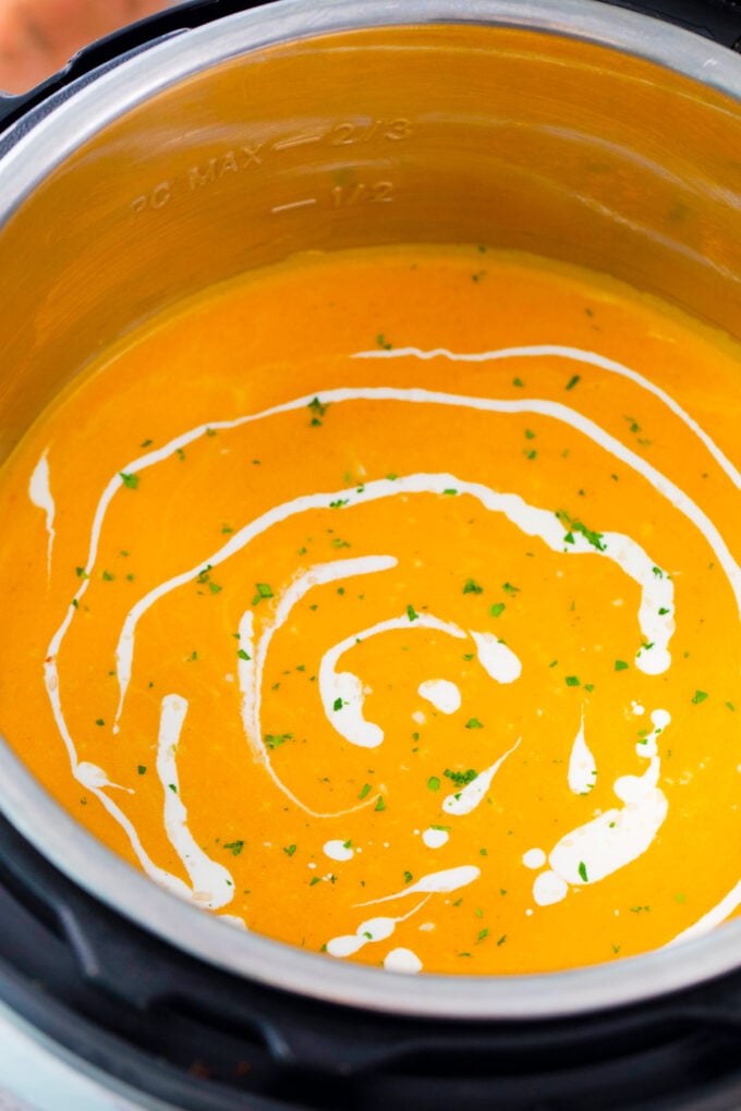 Creamy Instant Pot Sweet Potato Soup.