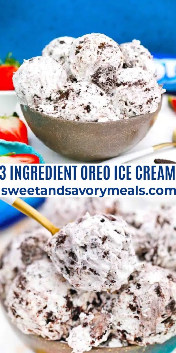 3 Ingredient Oreo Ice Cream Recipe - Sweet and Savory Meals