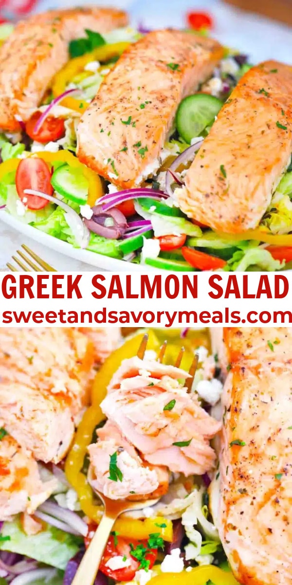 easy greek salmon salad pin