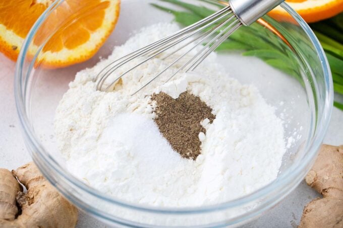 Cornstarch and flour mixture.