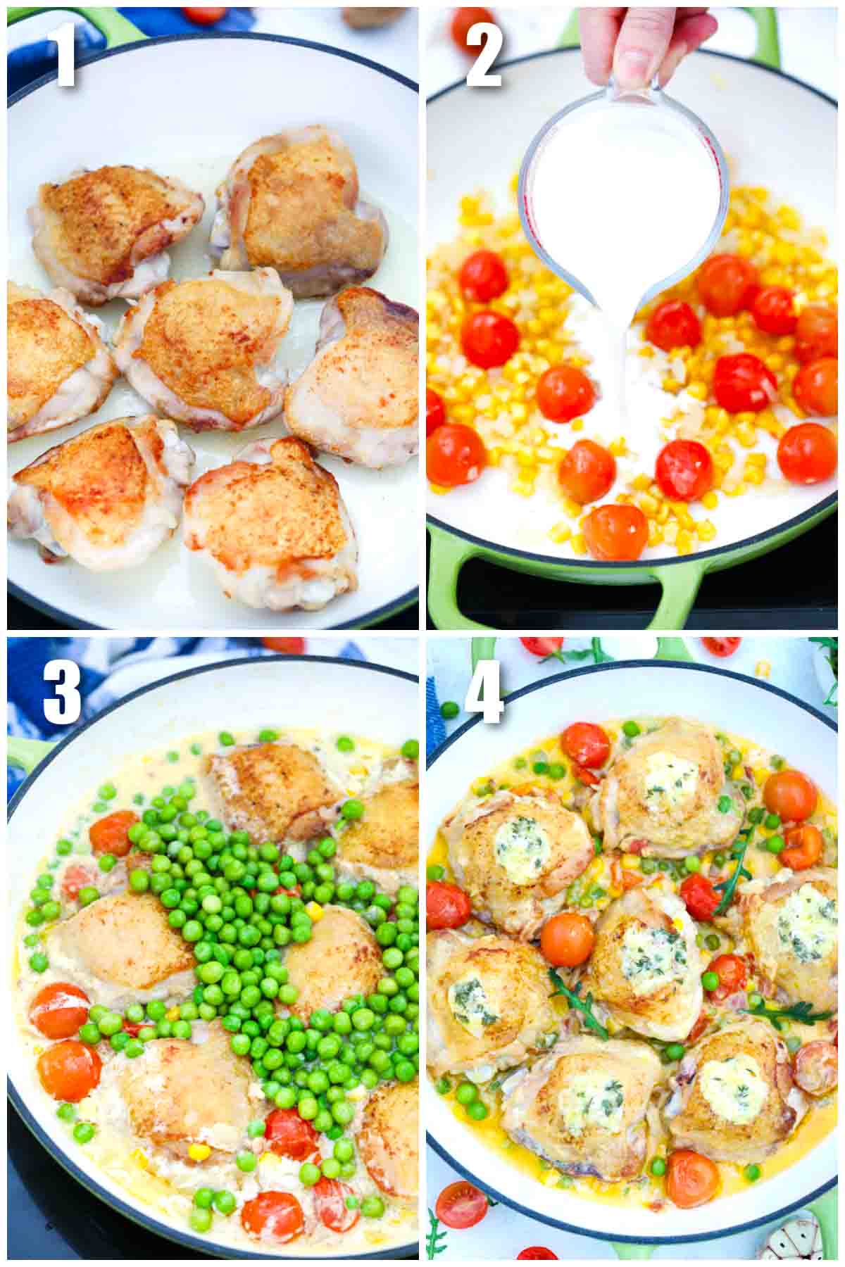 One Pan Creamy Corn Chicken Recipe - Sweet and Savory Meals