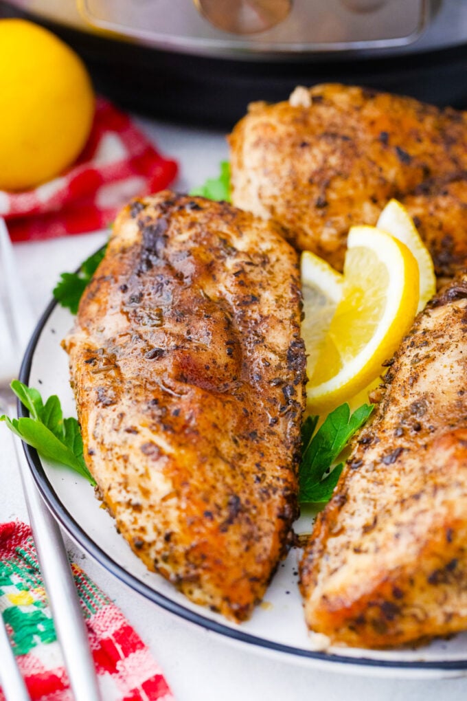 Juicy and tender Instant Pot chicken breast.