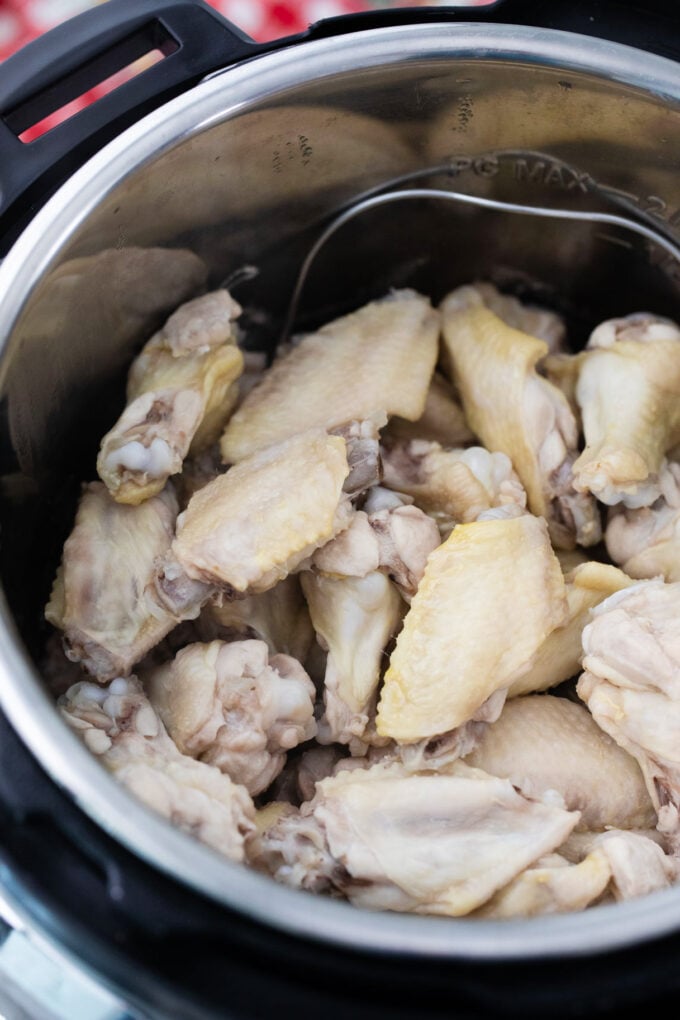 Cooked instant pot chicken wings.