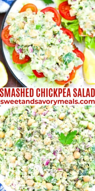 Smashed Chickpea Salad - Sweet and Savory Meals