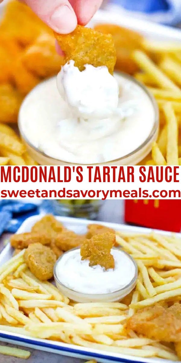 easy mcdonalds tartar sauce pin