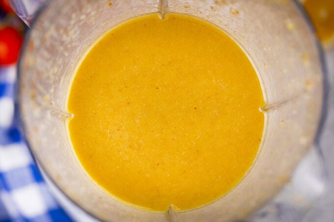 Homemade Greek salad dressing.