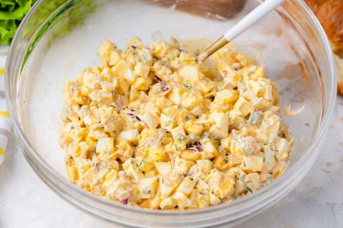 Creamy egg salad.
