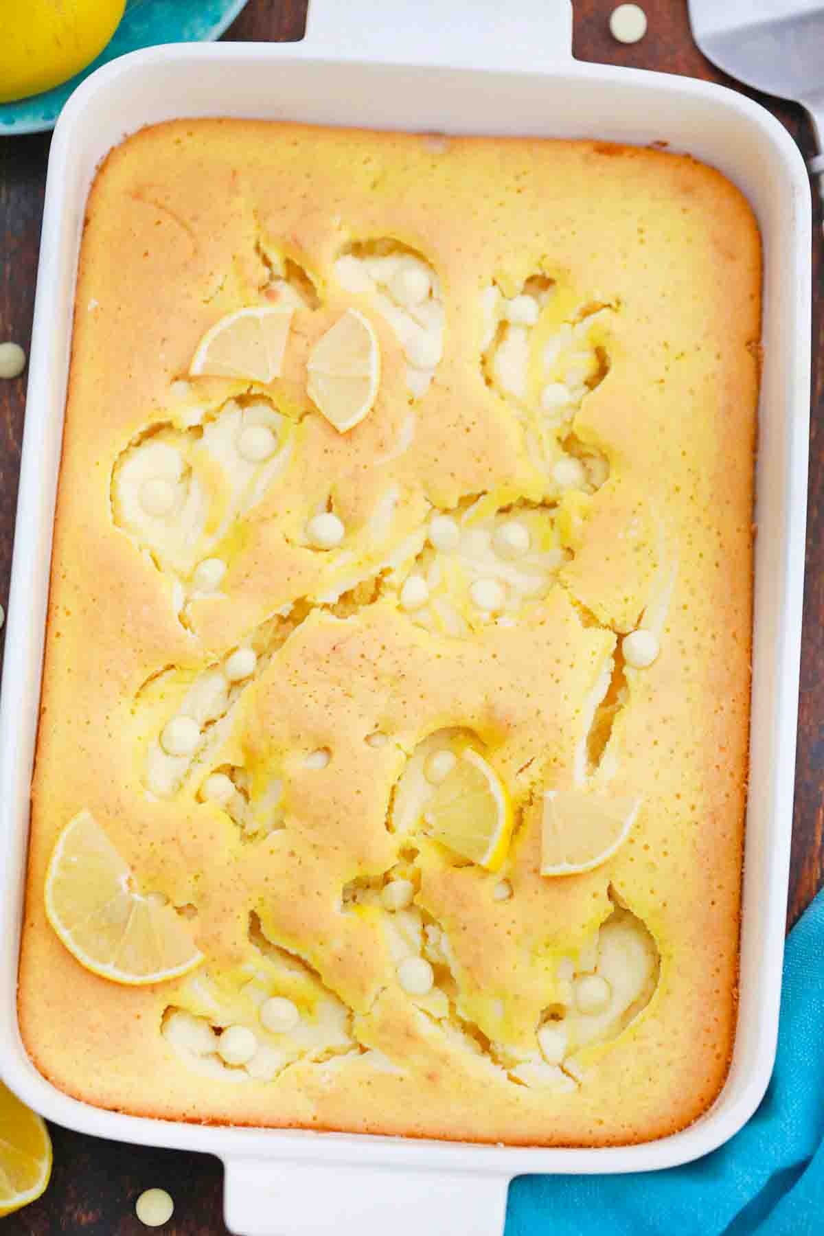 Lemon Earthquake Cake Recipe [Video] - Sweet and Savory Meals