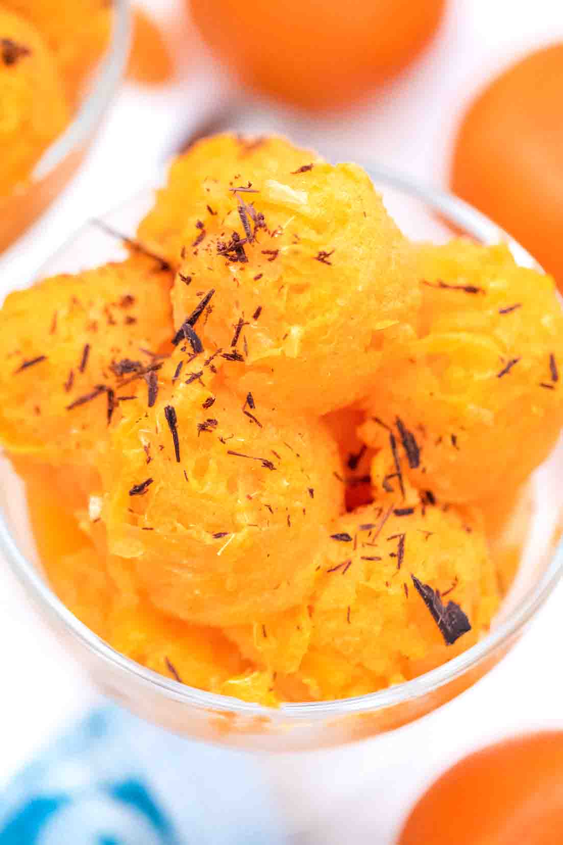 Sorbet Resin Salad Servers in Tangerine