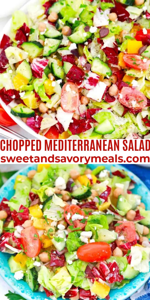 easy chopped mediterranean salad pin