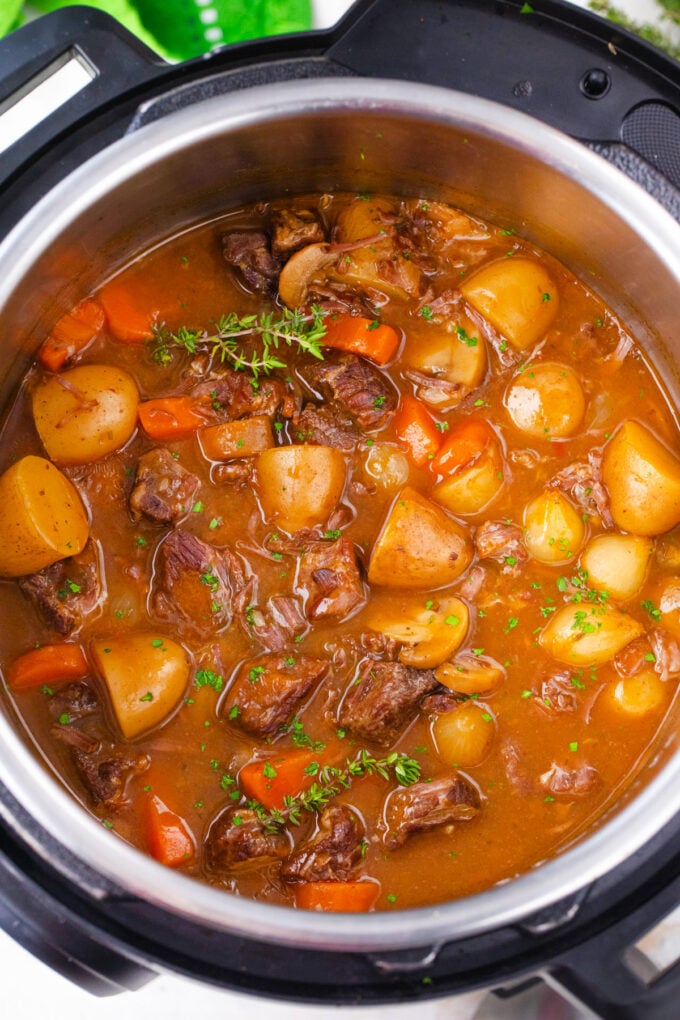 Instant Pot beef stew.