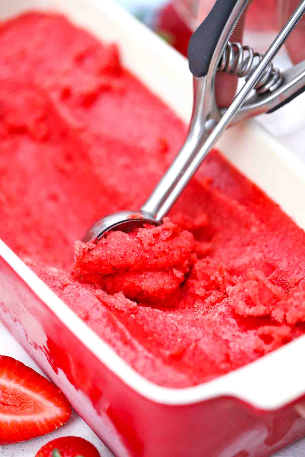 Strawberry Sorbet Recipe No Ice Cream Machine Sweet and Savory Meals