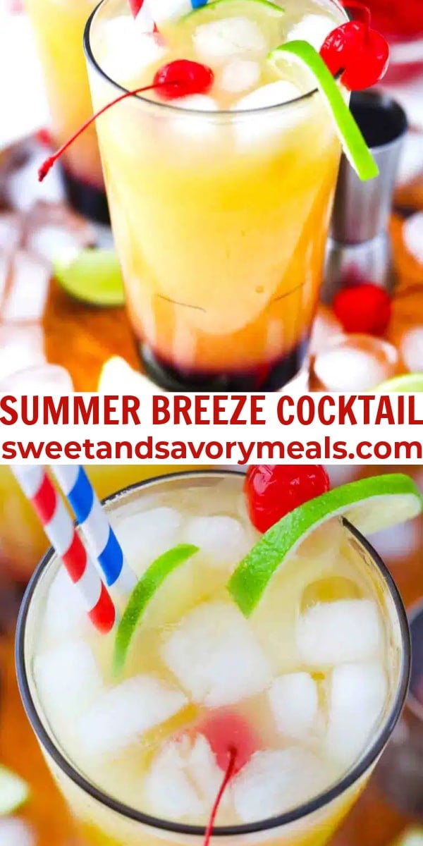easy summer breeze cocktail pin