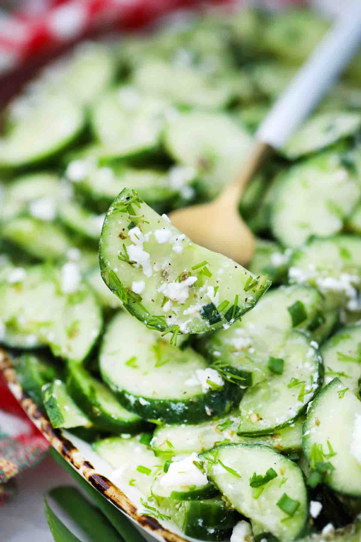 Cucumber Feta Salad Recipe - Sweet and Savory Meals