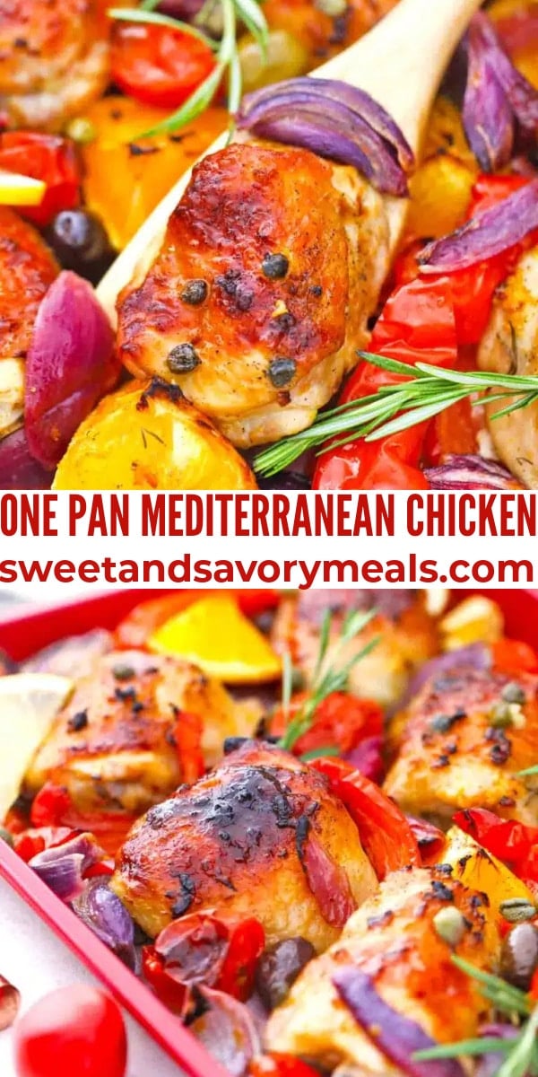 easy mediterranean chicken pin