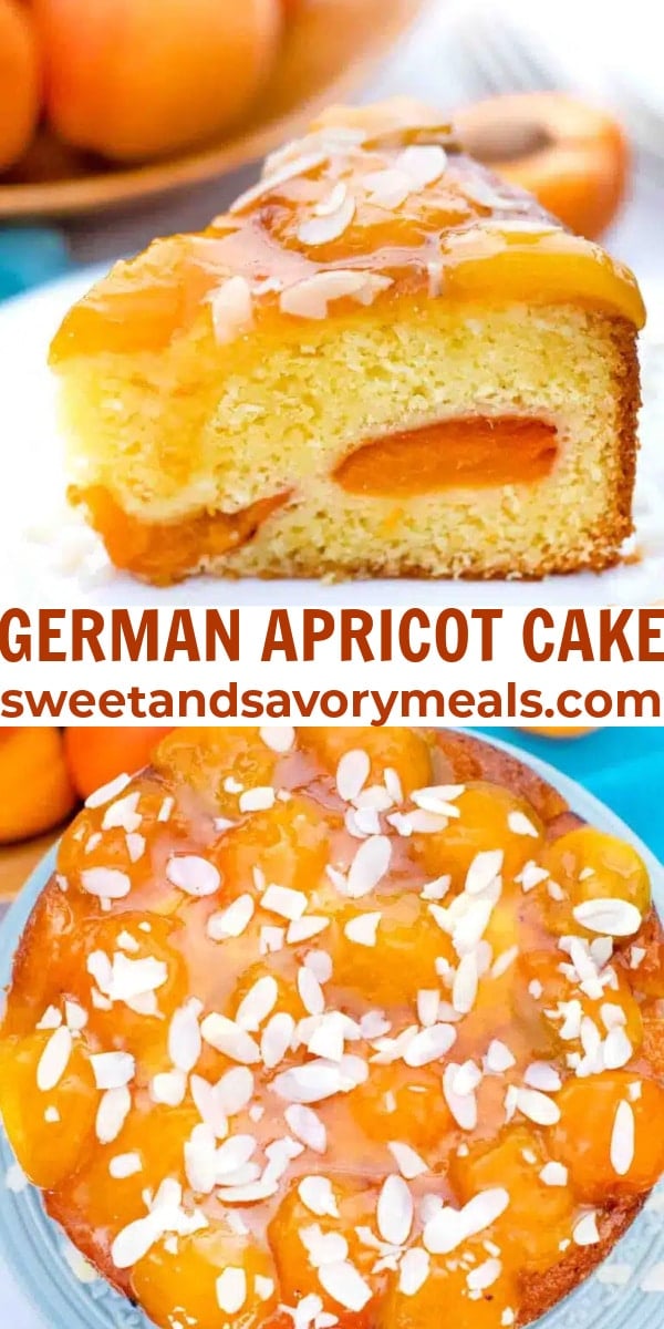 easy german apricot cake pin