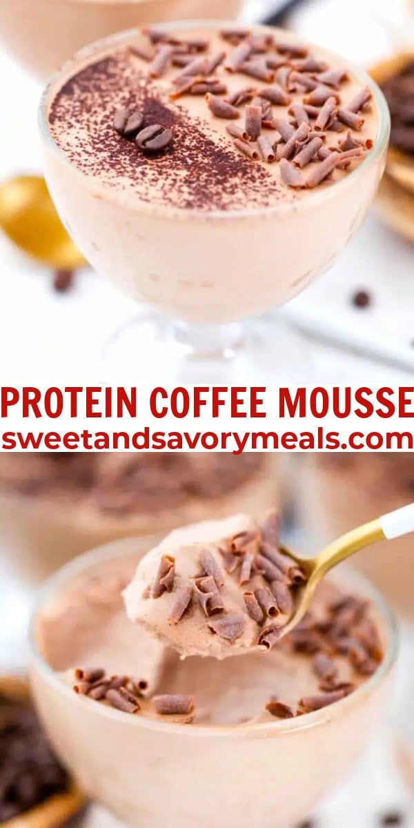 easy protein coffee mousse pin
