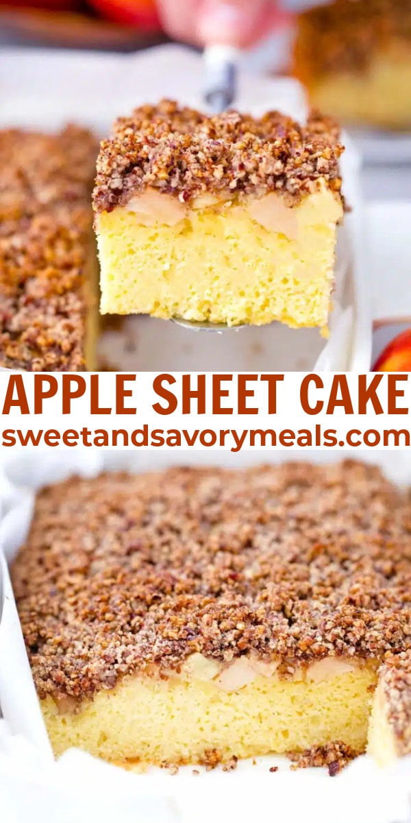 easy apple sheet cake pin
